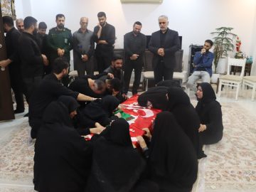 وداع اختصاصی خانواده سردار شهید حاج حمید مازندرانی