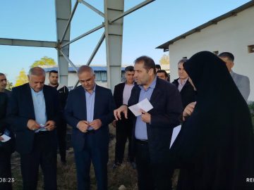 بازدید معاون وزیر ورزش وجوانان از سالن ورزشی روستای النگ